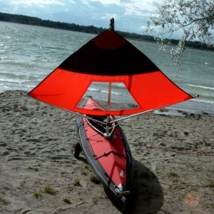 Driftsail "Freewind", red - black, including viewing window
