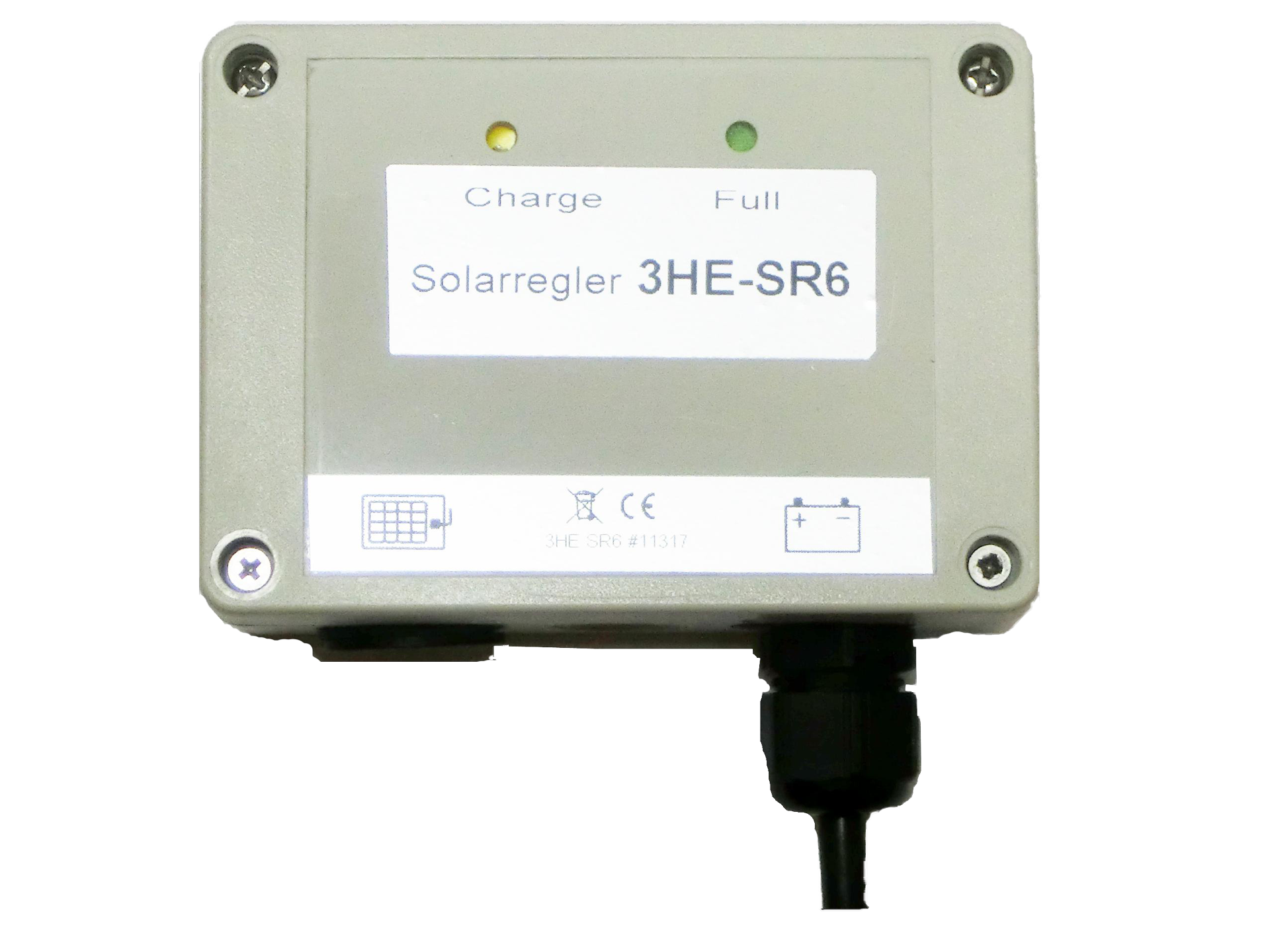 Solar regulator extern, SR6 for 3-HE battery