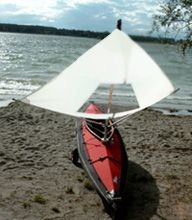 Driftsail "Freewind," white, including viewing window