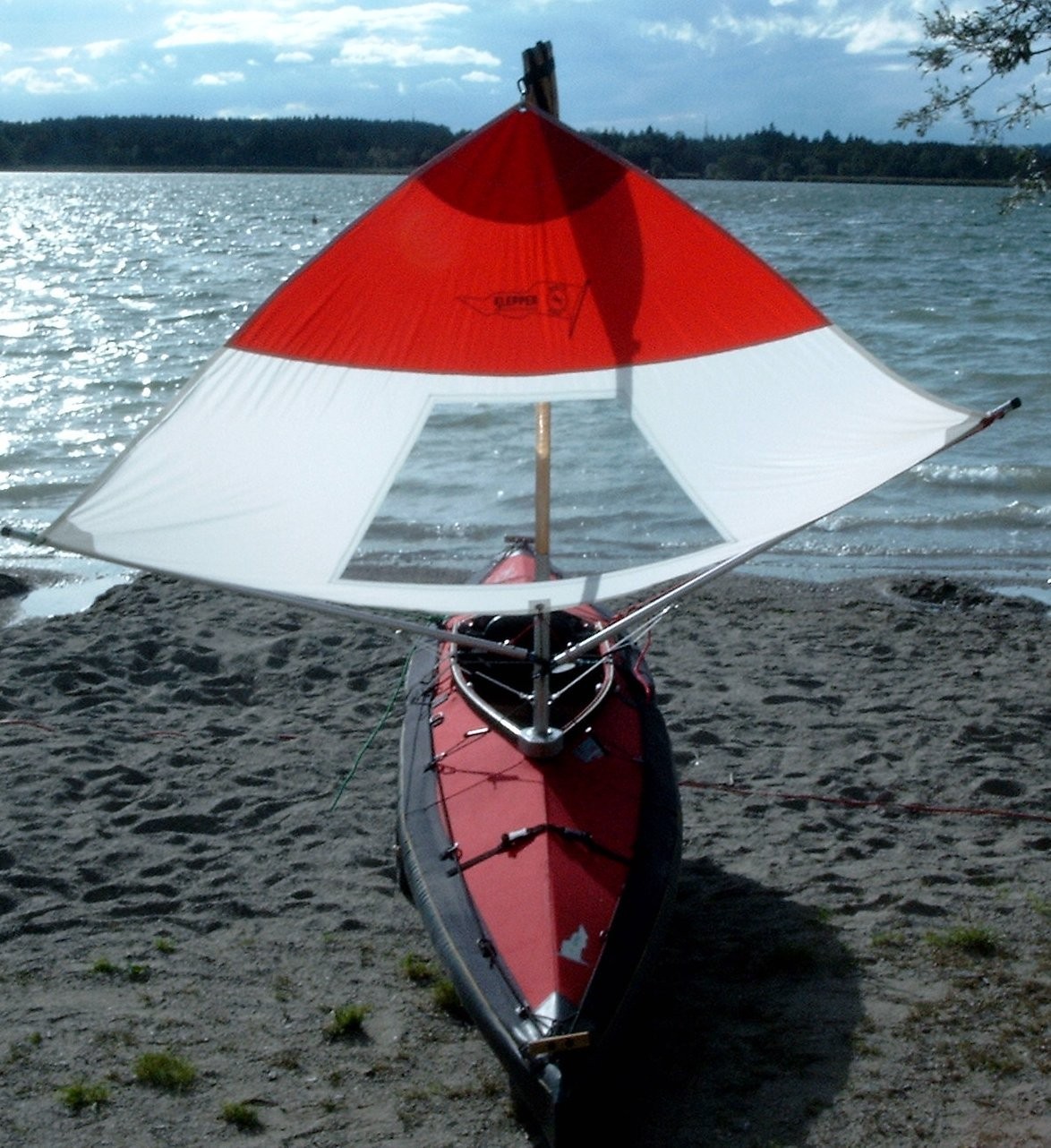 Driftsail "Freewind", white - blue, including viewing window
